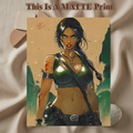 Lara Croft Art Illustration Hard Signed 8.5x11in Fine Art PRINT