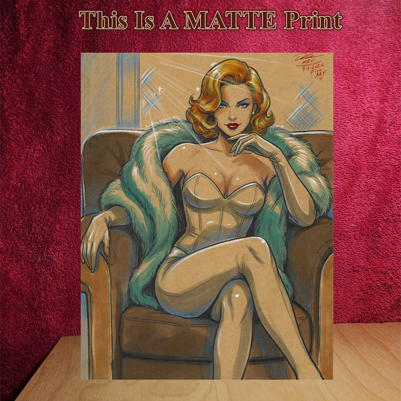 Emma Frost Art Illustration Hard Signed 8.5x11in Fine Art PRINT