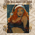 Mary Jane Art Illustration Hard Signed 8.5x11in Fine Art PRINT