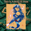 Psylocke Art Illustration Hard Signed 8.5x11in Fine Art PRINT