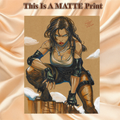 Lara Croft Art Illustration Hard Signed 8.5x11in Fine Art PRINT