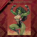 She Hulk Art Illustration Hard Signed 8.5x11in Fine Art PRINT