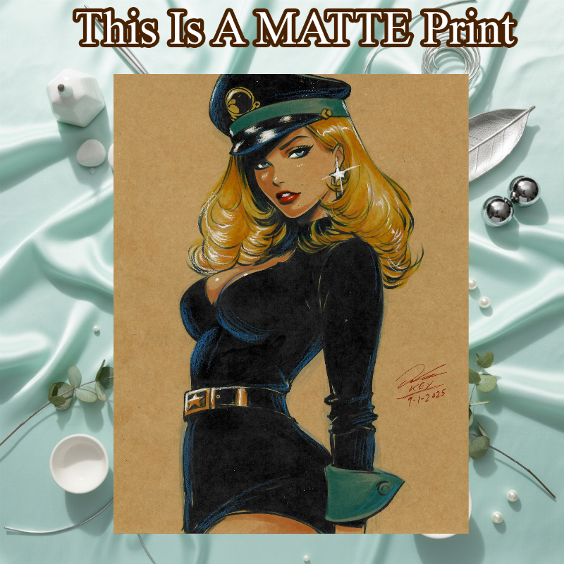 Lady Blackhawk Art Illustration Hard Signed 8.5x11in Fine Art PRINT
