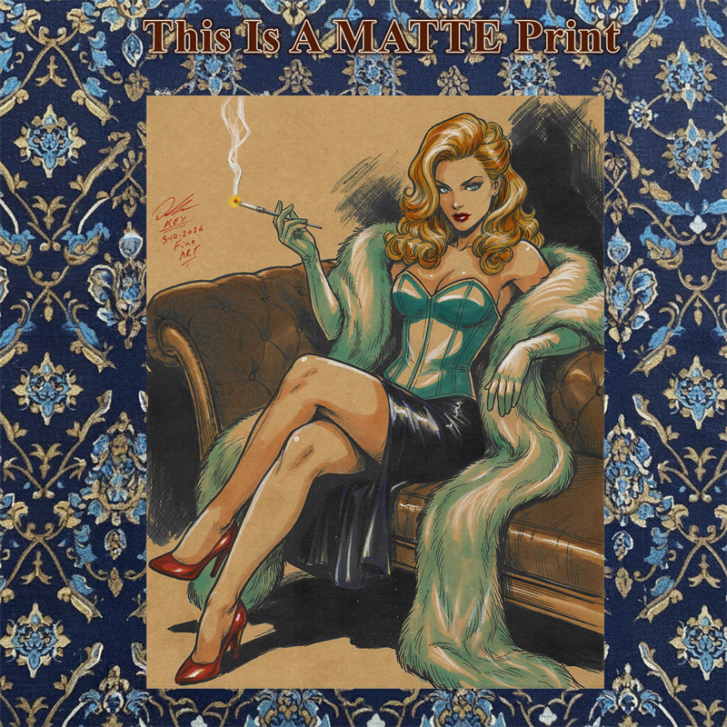 Emma Frost Art Illustration Hard Signed 8.5x11in Fine Art PRINT