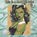 She Hulk Art Illustration Hard Signed 8.5x11in Fine Art PRINT