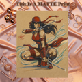 Elektra Art Illustration Hard Signed 8.5x11in Fine Art PRINT