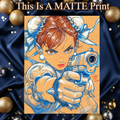 Chun Li Art Illustration Hard Signed 8.5x11in Fine Art PRINT