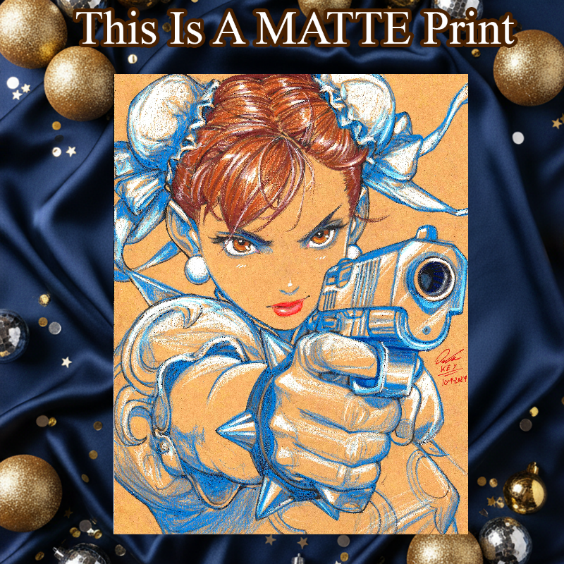 Chun Li Art Illustration Hard Signed 8.5x11in Fine Art PRINT