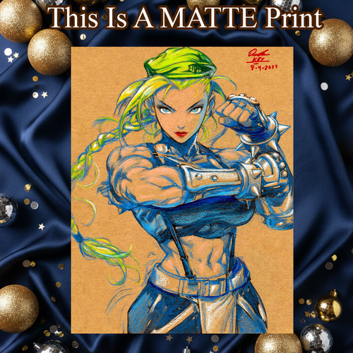 Cammy Art Illustration Hard Signed 8.5x11in Fine Art PRINT