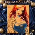 Mary Jane Art Illustration Hard Signed 8.5x11in Fine Art PRINT