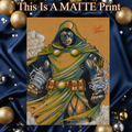 Dr Doom Art Illustration Hard Signed 8.5x11in Fine Art PRINT