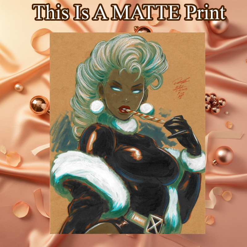 Storm Art Illustration Hard Signed 8.5x11in Fine Art PRINT
