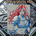 Red Sonja Art Illustration Hard Signed 8.5x11in Fine Art PRINT