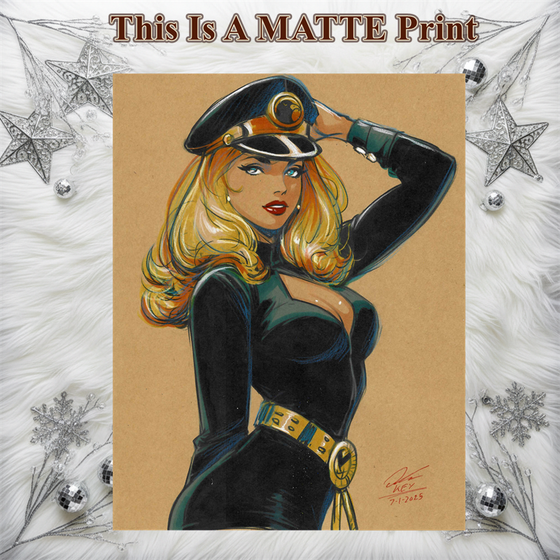 Lady Blackhawk Art Illustration Hard Signed 8.5x11in Fine Art PRINT
