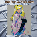 Gwen Stacy Art Illustration Hard Signed 8.5x11in Fine Art PRINT