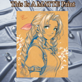 Aerith Gainsborough Art Illustration Hard Signed 8.5x11in Fine Art PRINT
