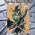 Gambit Art Illustration Hard Signed 8.5x11in Fine Art PRINT