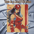 Elektra Art Illustration Hard Signed 8.5x11in Fine Art PRINT