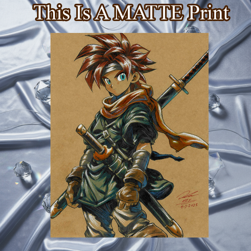 Chrono Art Illustration Hard Signed 8.5x11in Fine Art PRINT