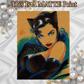 Catwoman Art Illustration Hard Signed 8.5x11in Fine Art PRINT