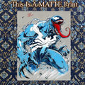 Venom Art Illustration Hard Signed 8.5x11in Fine Art PRINT