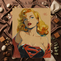 Supergirl Art Illustration Hard Signed 8.5x11in Fine Art PRINT