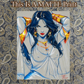 Dejah Thoris Art Illustration Hard Signed 8.5x11in Fine Art PRINT