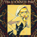 Gwen Stacy Art Illustration Hard Signed 8.5x11in Fine Art PRINT
