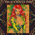 Poison Ivy Art Illustration Hard Signed 8.5x11in Fine Art PRINT