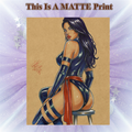 Psylocke Art Illustration Hard Signed 8.5x11in Fine Art PRINT