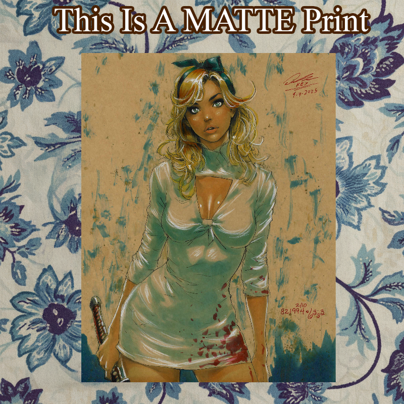 OC Art Illustration Hard Signed 8.5x11in Fine Art PRINT