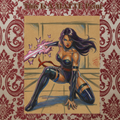 Psylocke Art Illustration Hard Signed 8.5x11in Fine Art PRINT