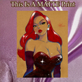 Jessica Rabbit Art Illustration Hard Signed 8.5x11in Fine Art PRINT