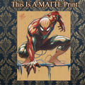 Spider-Man Art Illustration Hard Signed 8.5x11in Fine Art PRINT