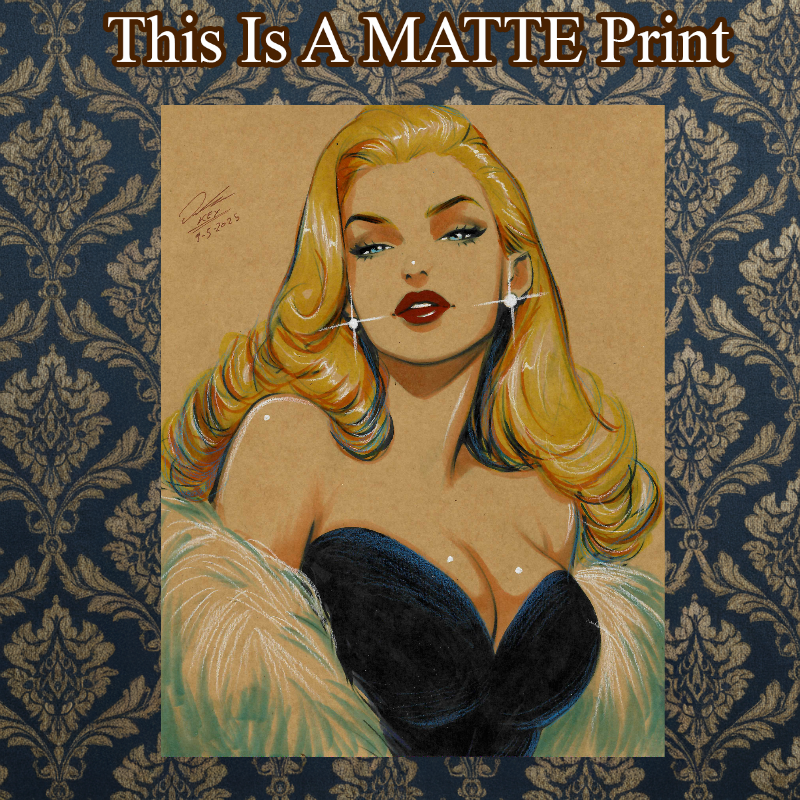 Emma Frost Art Illustration Hard Signed 8.5x11in Fine Art PRINT
