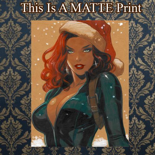 Black Widow Art Illustration Hard Signed 8.5x11in Fine Art PRINT