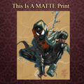 Spider-Man Art Illustration Hard Signed 8.5x11in Fine Art PRINT