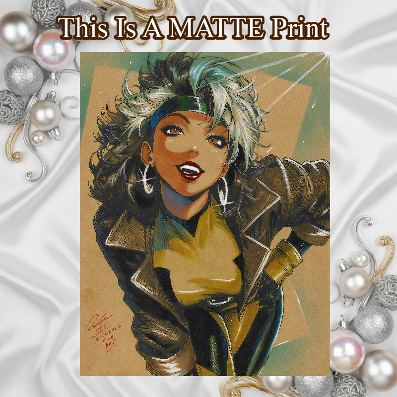 Rogue Art Illustration Hard Signed 8.5x11in Fine Art PRINT