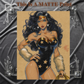 Wonder Woman Art Illustration Hard Signed 8.5x11in Fine Art PRINT