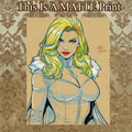 Emma Frost Art Illustration Hard Signed 8.5x11in Fine Art PRINT