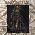Catwoman Art Illustration Hard Signed 8.5x11in Fine Art PRINT