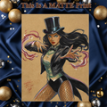Zatanna Art Illustration Hard Signed 8.5x11in Fine Art PRINT