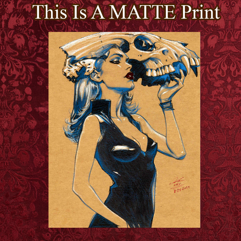 Original Art Illustration Hard Signed 8.5x11in Fine Art PRINT