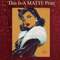 Catwoman Art Illustration Hard Signed 8.5x11in Fine Art PRINT
