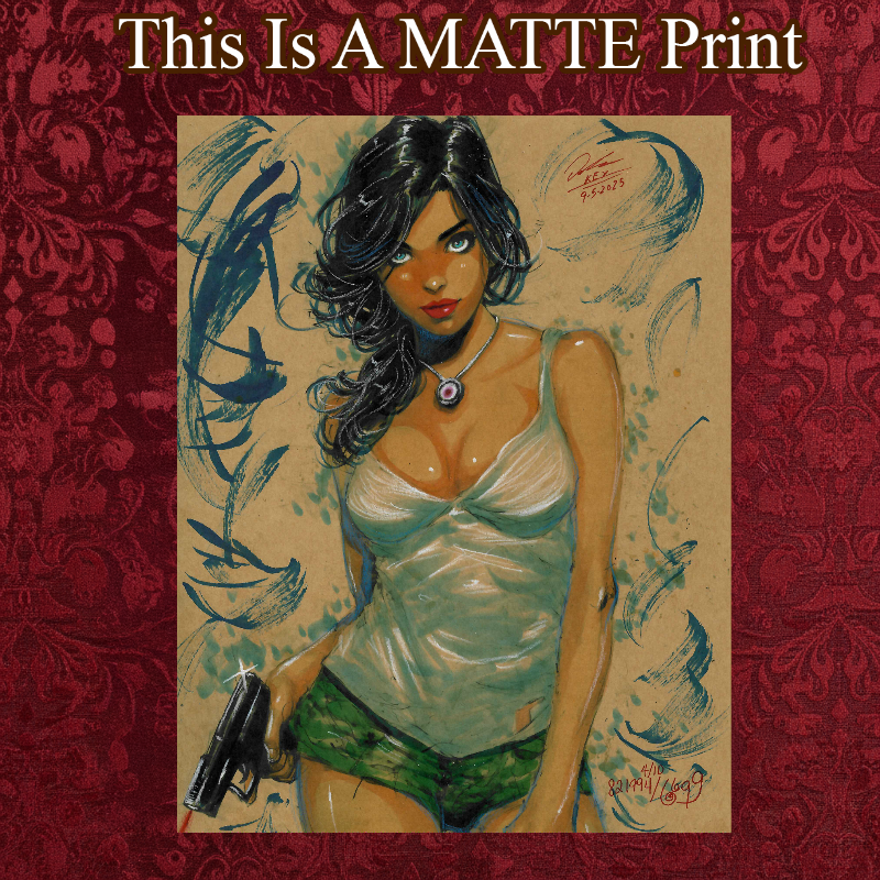 OC Art Illustration Hard Signed 8.5x11in Fine Art PRINT