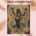 Zatanna Art Illustration Hard Signed 8.5x11in Fine Art PRINT