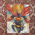 Supergirl Art Illustration Hard Signed 8.5x11in Fine Art PRINT