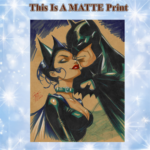 Batman Art Illustration Hard Signed 8.5x11in Fine Art PRINT