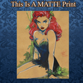 Poison Ivy Art Illustration Hard Signed 8.5x11in Fine Art PRINT