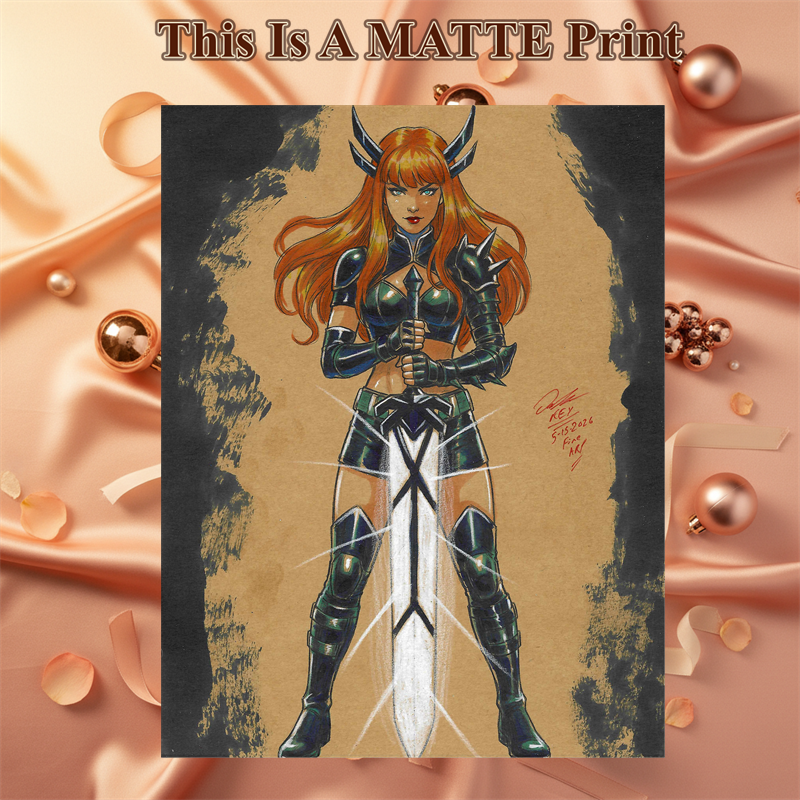 Magik Art Illustration Hard Signed 8.5x11in Fine Art PRINT
